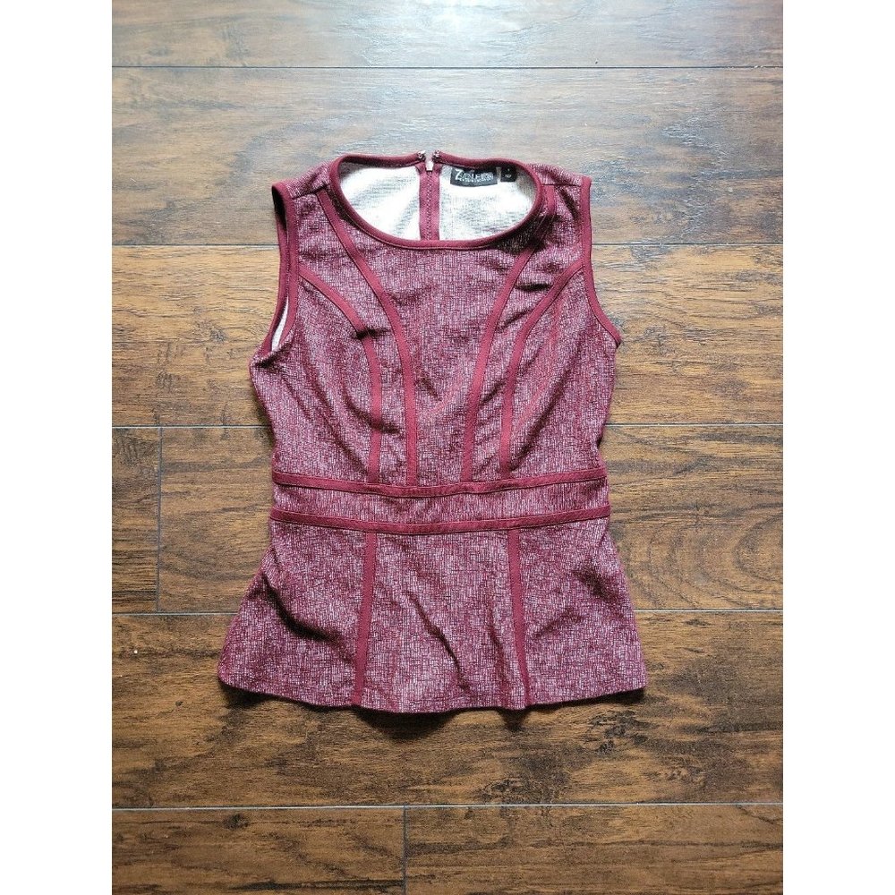 New York & Company Burgundy Blouse size Small